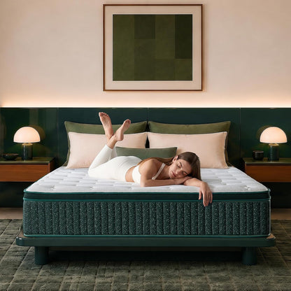 14 Inch Queen Hybrid Mattress, Medium Firm, Gel Foam, Motion Isolation1