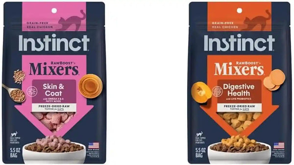Instinct Freeze Dried Mixers, Cat Food Toppers, Digestive Health, 5.5 Oz | Freeze-Dried Raw Meal Topper or Treat, Functional Whole Foods, Fiber, and Probiotics for Gut Support13