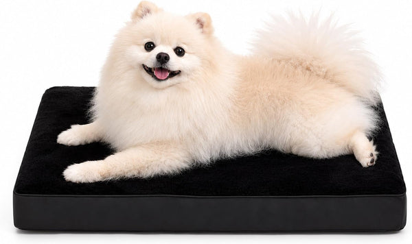 Dog Crate Bed Waterproof Deluxe Plush Dog Beds with Removable Washable Cover Anti-Slip Bottom Pet Sleeping Mattress for Large, Medium, Jumbo, Small Dogs, 41 X 27 Inch, Gray18