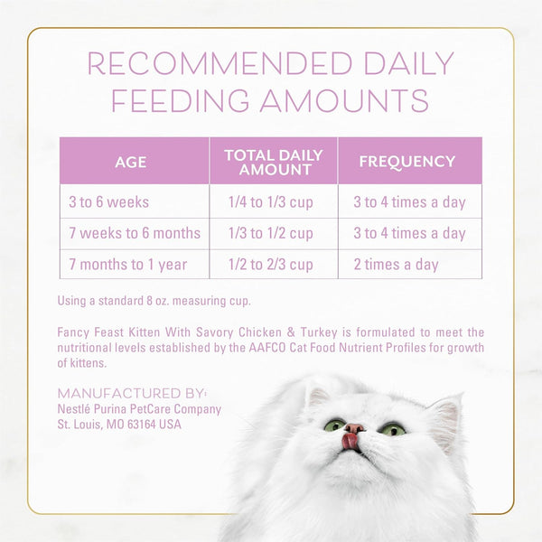 Purina Fancy Feast Kitten with Savory Chicken and Turkey Kitten Dry Food - 7 Lb. Bag9