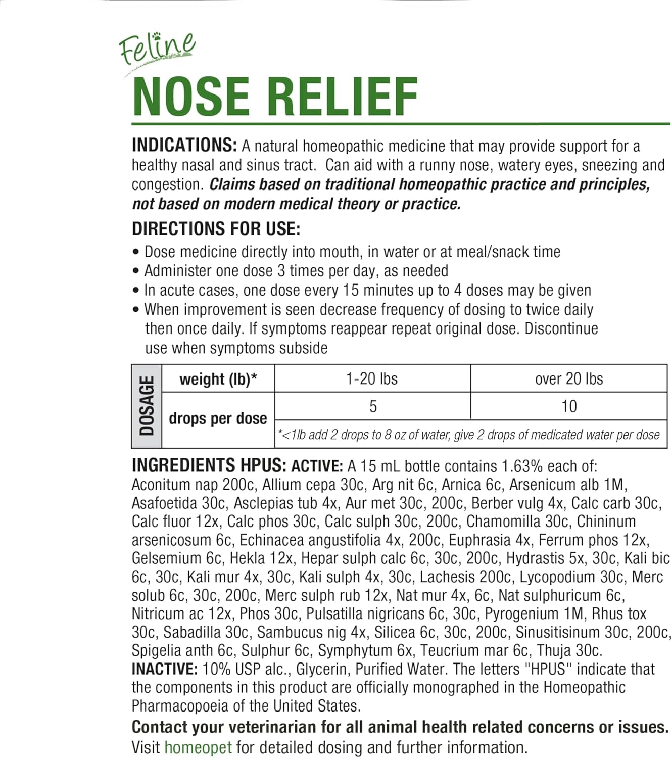 homeopet-feline-nose-relief-nasal-supplement-for-cats-15-milliliters-natural-nasal-and-sinus-support-for-cats-safe-and-gentle-homeopathic-formula-liquid-drops-suitable-for-daily-use