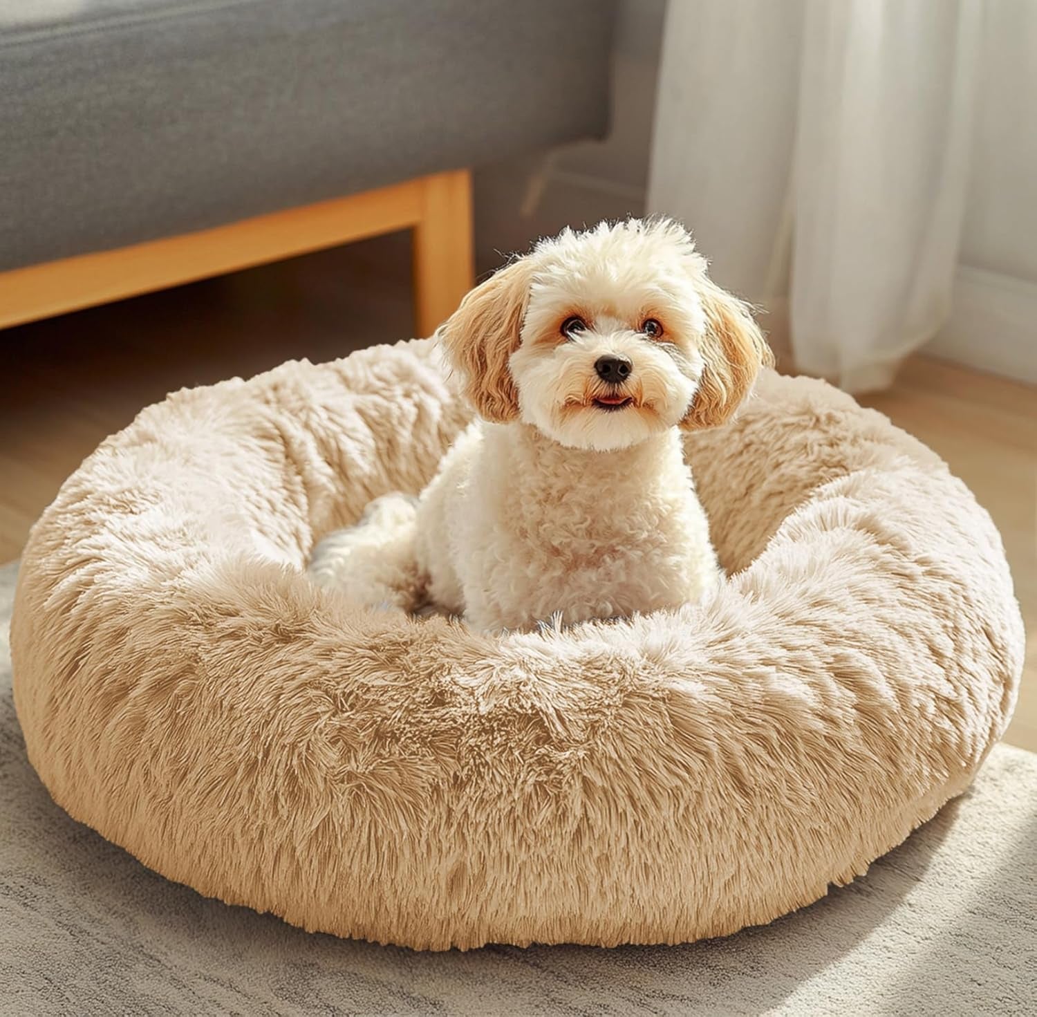 jollyvogue-small-dog-bed-calming-soft-anti-anxiety-donut-cat-bed-washable-round-fluffy-cushion-for-small-and-medium-pets-20