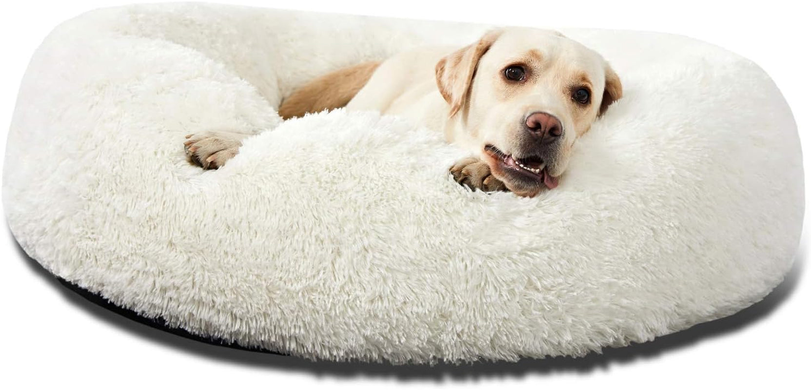 hachikitty-calming-donut-cuddler-dog-bed-round-fluffy-pet-bed-with-sewn-in-cushion-for-large-dogs-washable-large-taupe-30