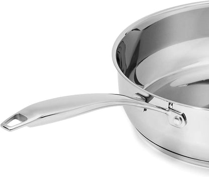 Stainless Steel Cookware 15-Piece Set, Oven Safe, Induction-Ready, Even Heating, Easy to Clean, Stay-Cool Handles, Pots and Pans, Silver5