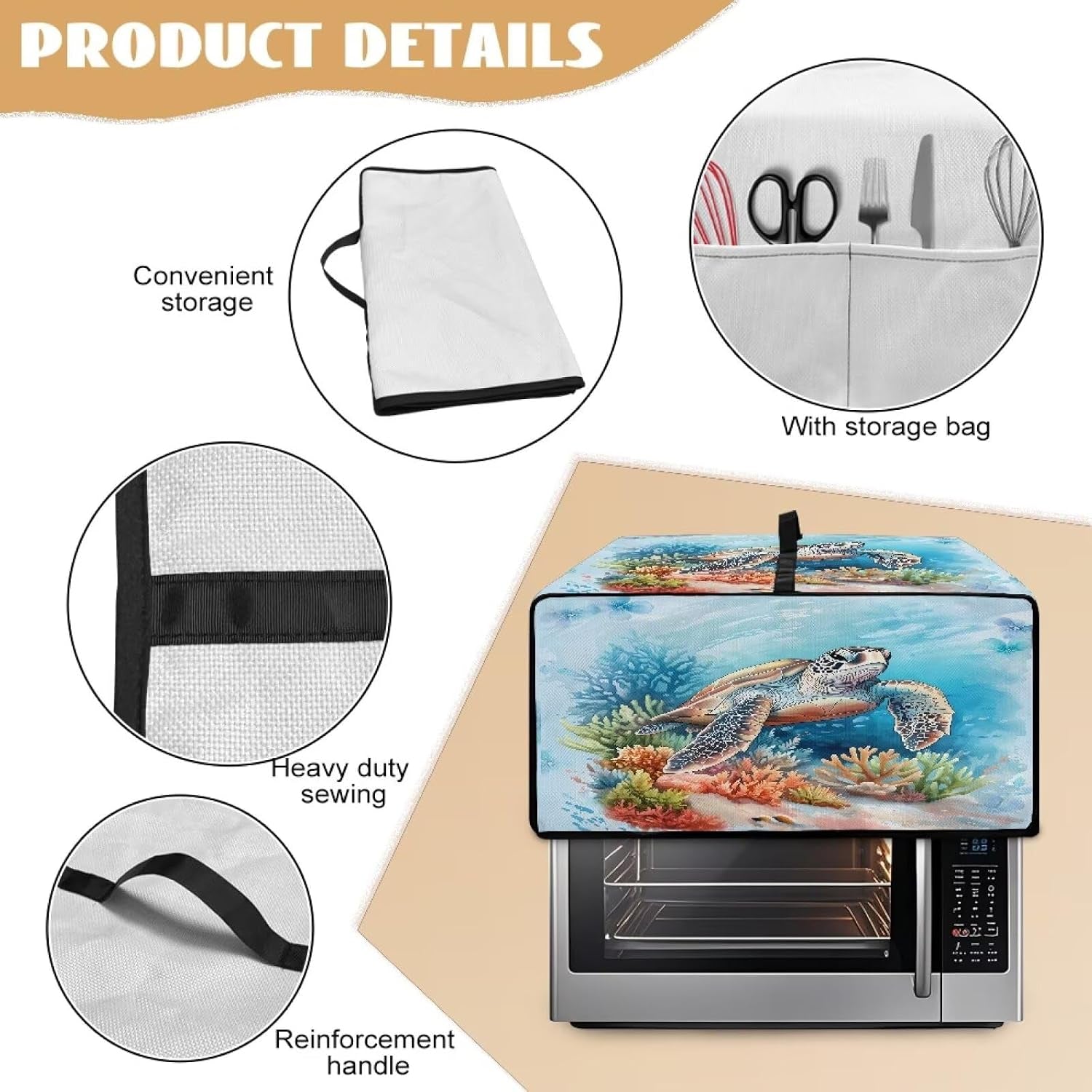 turtle-design-heavy-duty-large-toaster-oven-cover-polyester-dust-protector-air-fryer-microwave-bread-machine-kitchen-countertop-l-22-5x18-5x12-99-inches