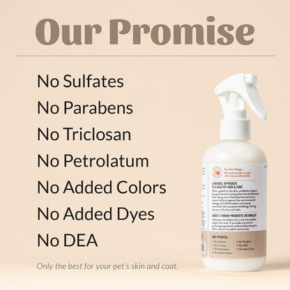 SKOUT'S HONOR Probiotic Dog Detangler Spray - Dog of The. Woods, 8 Oz | Hydrating and Conditioning with Avocado Oil, 97% Natural, Microbiome-Friendly, Paraben and Sulfate-Free8