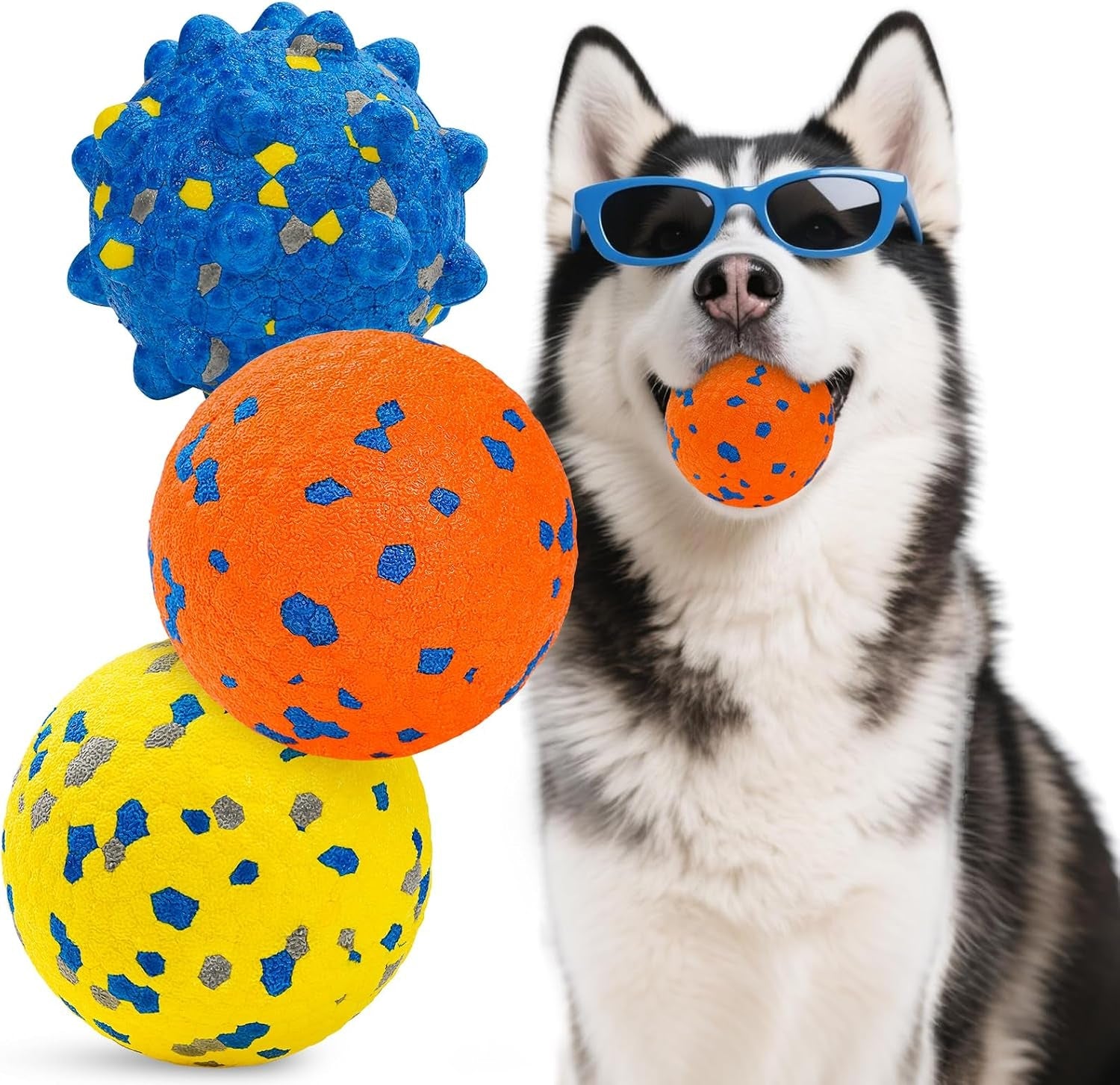 hippih-indestructible-squeaky-dog-toys-interactive-dog-balls-2-pack-chew-toys-for-aggressive-chewers-natural-rubber-puppy-toy-for-large-medium-dogs-tough-puppy-teething-toy-relieve-anxiety