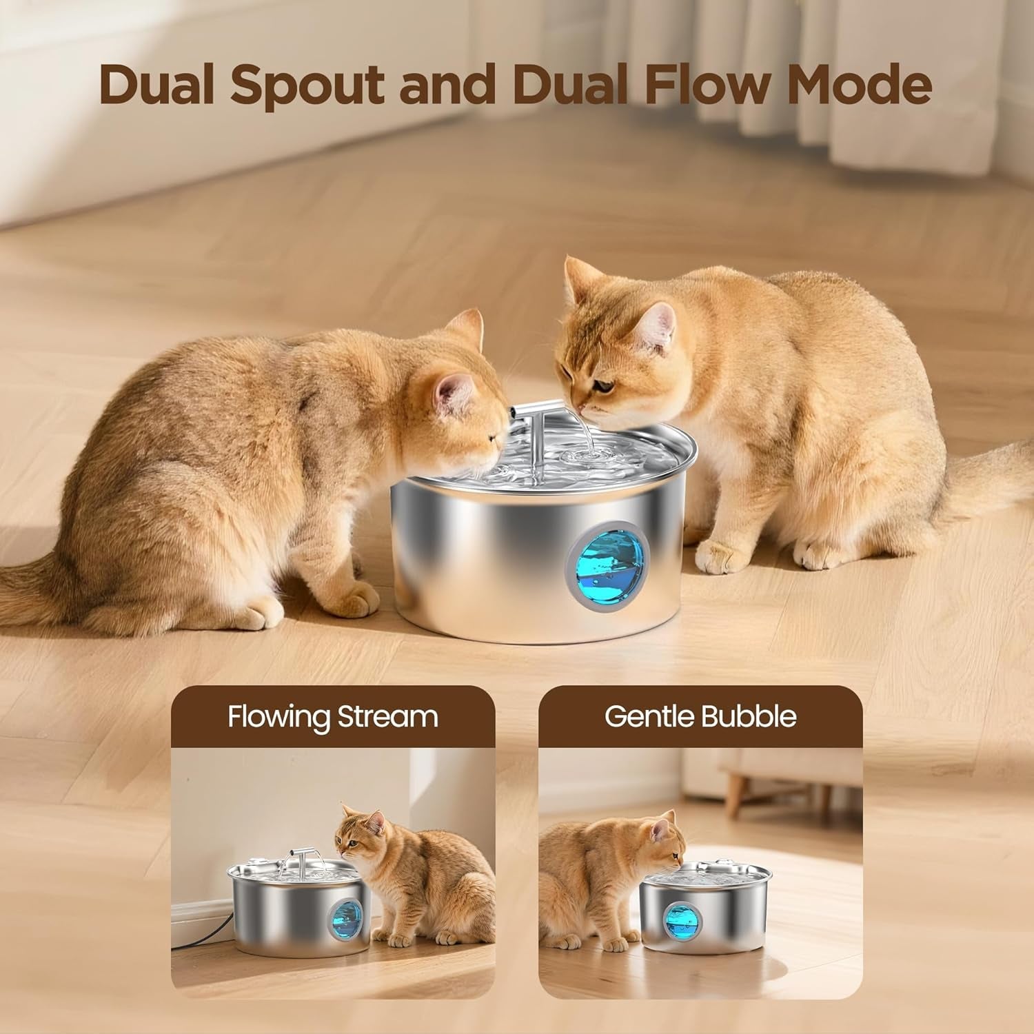 cat-water-fountain-stainless-steel-2-6l-cat-fountain-for-drinking-pet-water-fountain-for-cats-indoor-automatic-pet-water-dispenser-bowl-best-auto-feeding-supplies-gift-for-small-dog-large-kitty