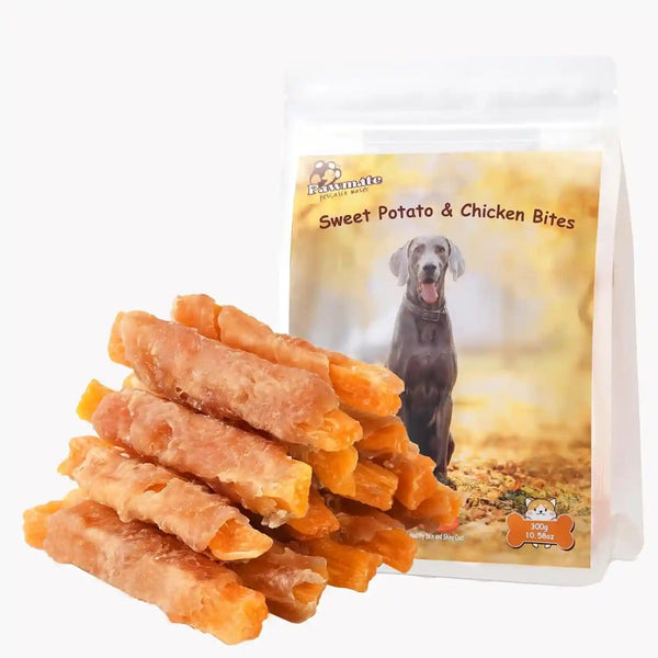 Pawmate Duck Double Purple Sweet Potato Wraps Dog Treats, Healthy Low Fat Dog Jerky High Protein for Training Treats Snacks, Chewy for Small Medium Large Dogs 12-15 Counts10
