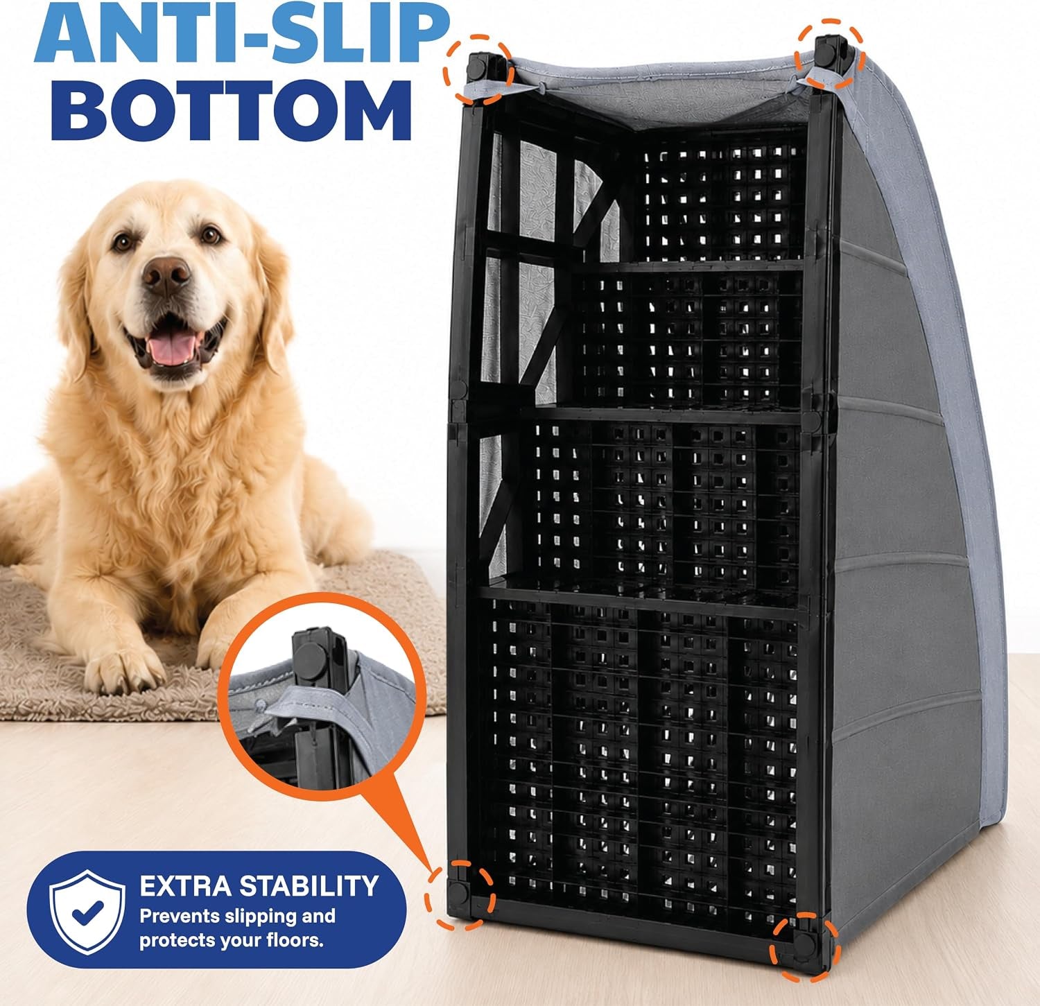 akc-4-step-pet-stairs-for-beds-couch-built-for-small-dogs-small-breeds-long-back-senior-dogs-lightweight-soft-non-slip-washable-no-tool-assembly-supports-35-lbs-16x24x14-2-in-foldable-non-slip-pet-steps-with-washable-cover-and-no-tool-assembly-for-long-back-and-senior-dogs