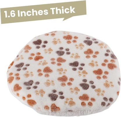 SHENGOCASE 2-Pack 15“ round Soft Cat Kneading Pillow Cushion Bed for Cat Small Dog House Perch Shelf, Pad Padding for Cage Kennel3