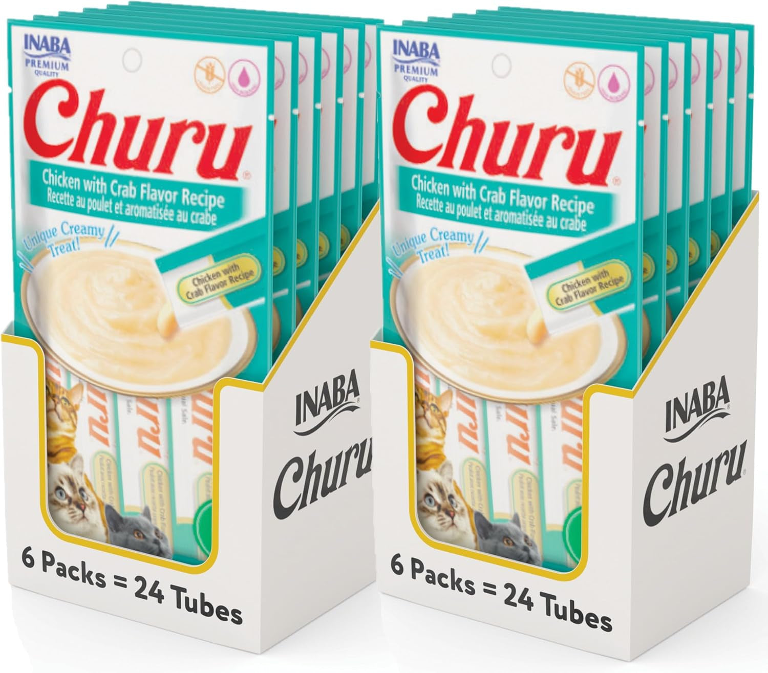 inaba-churu-cat-treats-grain-free-lickable-squeezable-creamy-puree-cat-treat-topper-with-vitamin-e-taurine-0-5-ounces-each-tube-4-tubes-tuna-with-salmon-recipe