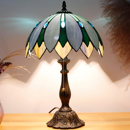 Table Lamp Base Replacement Only (A (W 6 H 18 Inch)) | Fit for 8, 10, 12 Inch Tiffany Style Stained Glass Lampshade, Dark Bronze Finish,Resin, Push Switch on Cord8