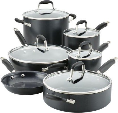Advanced Home Hard Anodized 11-Piece Cookware Set1
