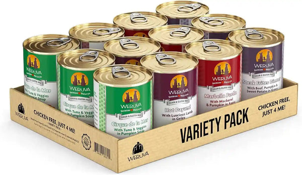 Weruva Classic Dog Food, Variety Pack, Baron'S Batch, Wet Dog Food, 14Oz Cans (Pack of 12)40