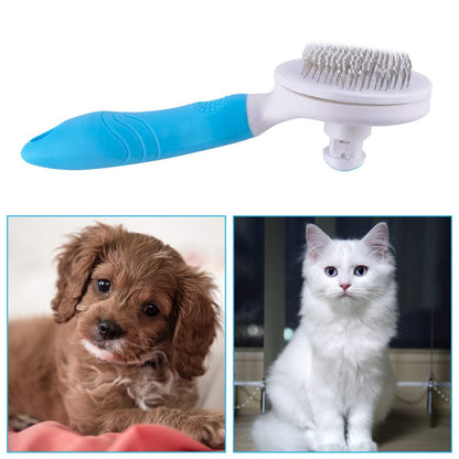 Self Cleaning Slicker Brush - Cat Brush Skin-Friendly Deshedding Grooming Massaging Tool for Long & Short Haired Pets, Cat Hair Brushes Easy Removes Undercoat for Dogs Cats Rabbits - UPGRADED, Blue6