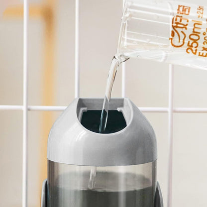 Pet Water Bottle Hanging Dog Water Dispenser Kennel Drinker Kettle Feeder BPA Free Cage Crate Hutch Puppy Cat Rabbit (17Oz, Gray)6