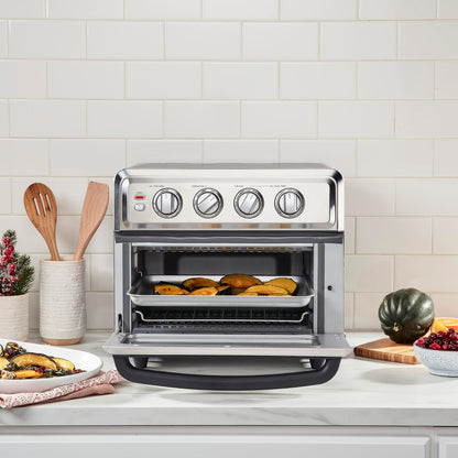 Air Fryer + Convection Toaster Oven, 8-1 Oven with Bake, Grill, Broil & Warm Options, Stainless Steel, TOA-70 & DCC-1120BK Classic 12-Cup Programmable Coffeemaker, Black3
