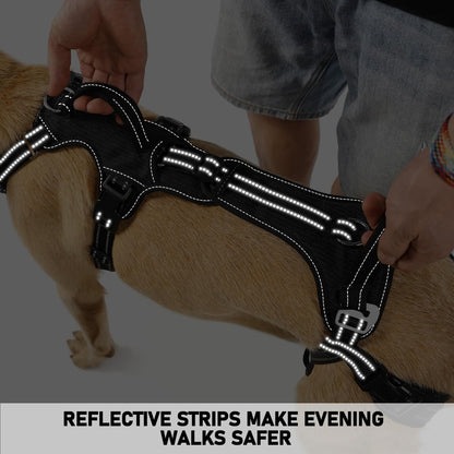 COODEO Mobility Dog Lift Harness, Support Sling & Walking Sling for Dogs, Pet Rear Leg Rehabilitation Support Vest, Dog Carrier for Senior Dogs with Joint Injuries, Arthritis, up Stair (Black, L)8