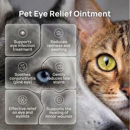 Pet Eye Cream – Vet-Formulated Dog Eye Infection Treatment, Pink Eye Relief, Conjunctivitis Relief, Dry Eyes & Red Eye, Tear Stain Remover for Dogs, Cats, Cattle, Sheep, Horses – 1 Tube3