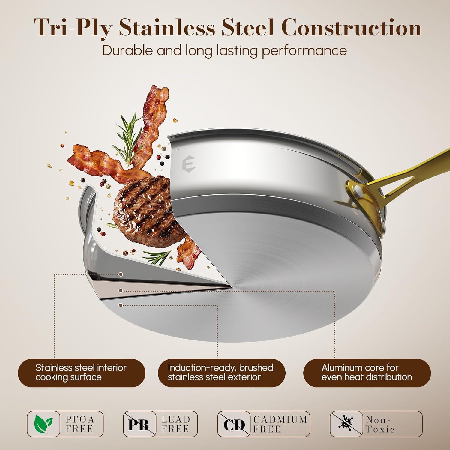 stainless-steel-cookware-set-tri-ply-pots-and-pans-set-26-piece-kitchen-cooking-utensils-set-with-lids-gold-grip-handles-induction-oven-non-toxic-dishwasher-safe-professional-chef-quality