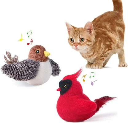 Potaroma Cat Toys Chirping Birds 2 Pcs with Catnip Silvervine, Interactive Cat Kicker, Lifelike Birdie Tweets, Indoor Kitty Kitten Exercise Toys 4.0" | Cat Kicker, Lifelike Birdie Tweets, Indoor Kitty Kitten Exercise Toys 4.0 Inches1