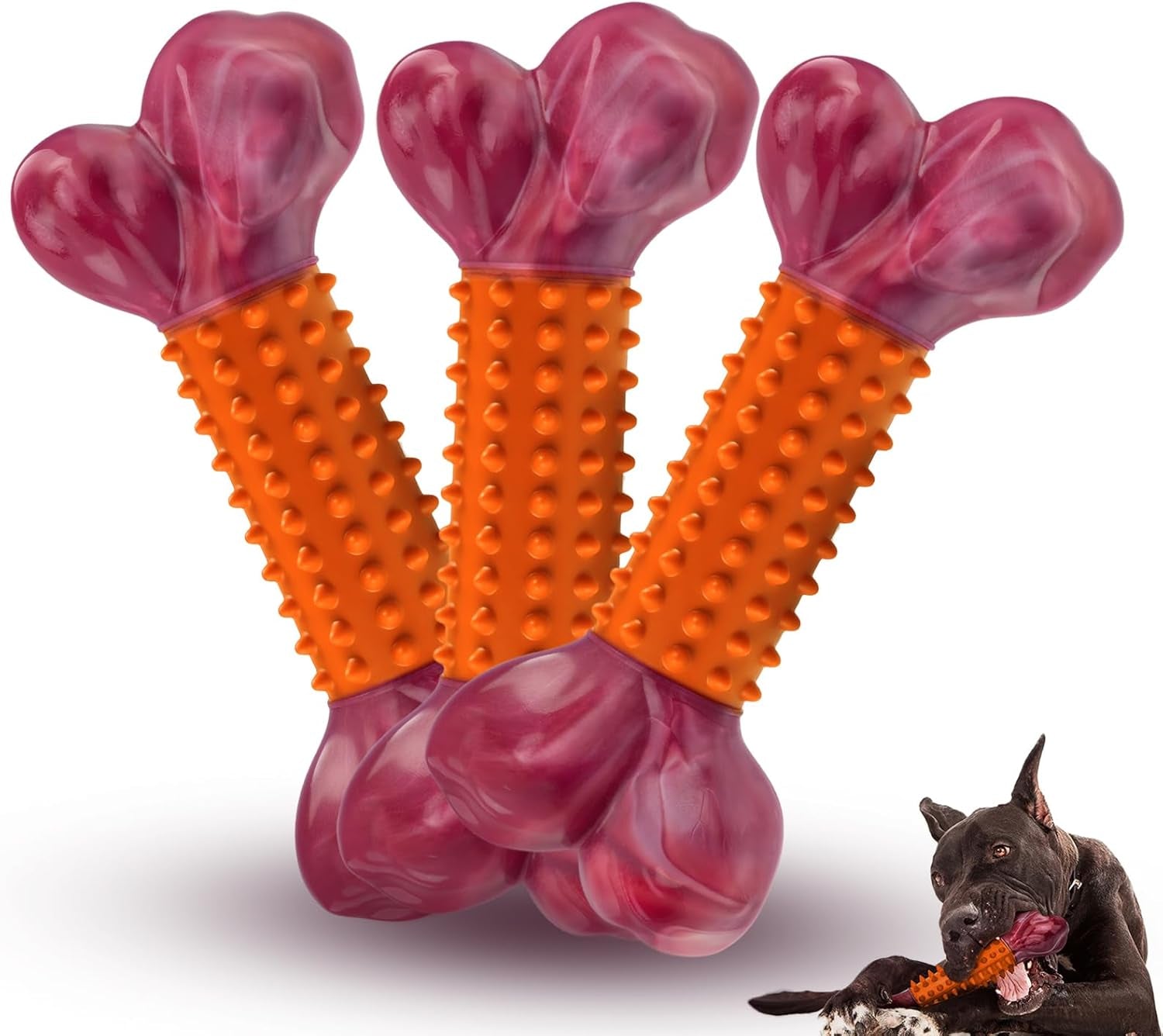 tough-dog-toys-for-aggressive-chewers-beef-flavored-long-lasting-dog-bones-for-large-dogs-indestructible-dog-chew-toys-to-keep-them-busy-large-dog-toys-for-medium-large-breed-red