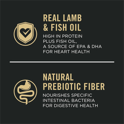 Purina Pro Plan Sensitive Skin & Stomach Dry Dog Food, Real Lamb, 24 Lb Bag | Real Lamb & Oat Meal Formula with Probiotics, Easily Digestible with Omega-6 Fatty Acids for a Healthy Skin and Coat2