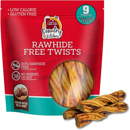 Country Kitchen Rawhide Free Beef Rings Dog Chews, Made with Real Beef, Highly Digestible, Gluten Free, 7 Count11