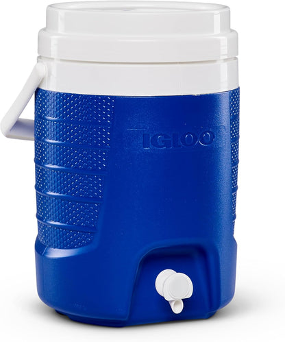 2 Gallon Portable Sports Cooler Water Beverage Dispenser, Insulated Cooler Dispenser, Majestic Blue1