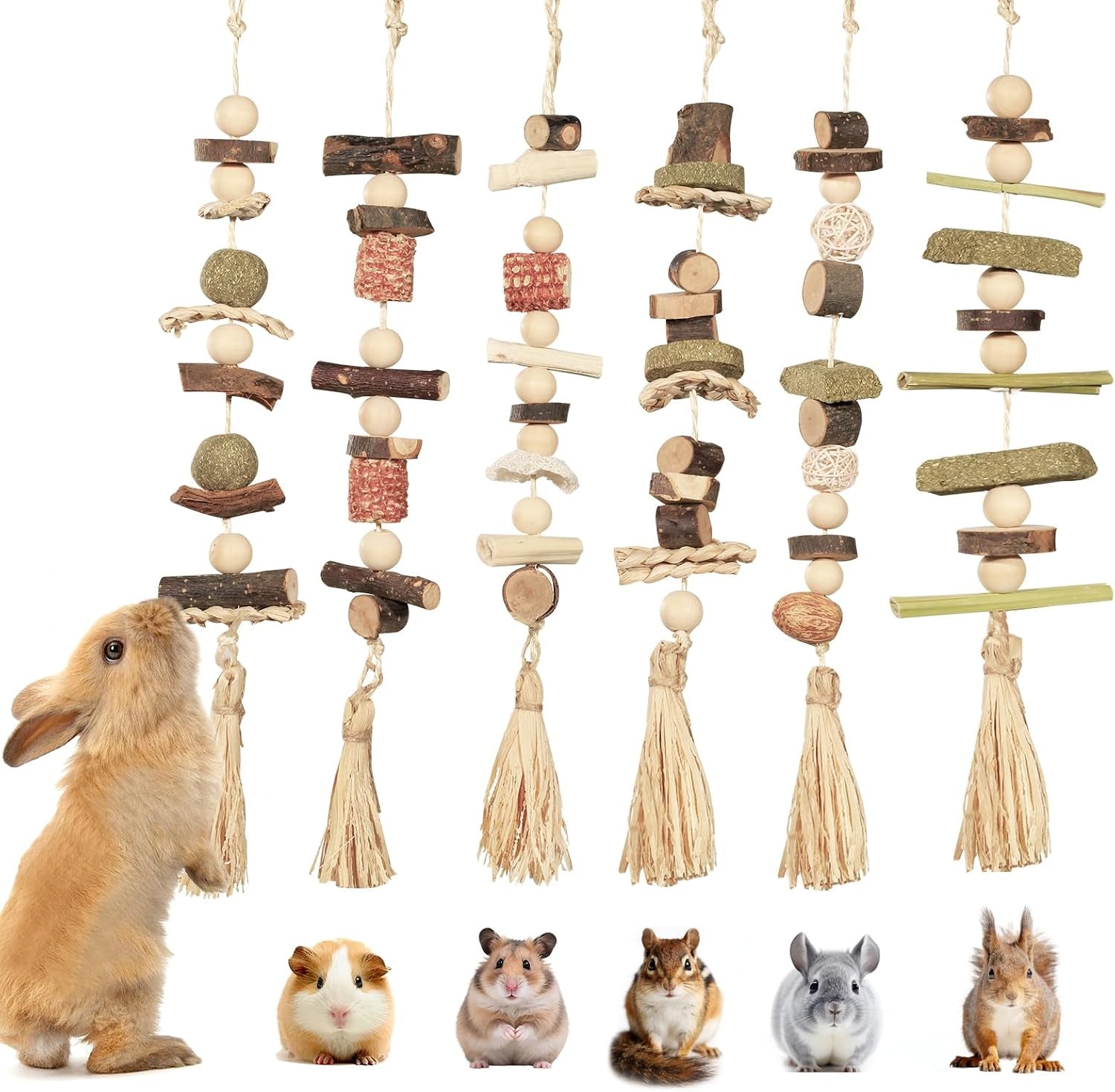 6pcs-hanging-bunny-chew-toys-natural-apple-wood-rabbit-chews-teeth-grinding-dental-health-small-animal-wooden-cage-toy-for-guinea-pigs-hamsters-chinchillas-ferrets-rats-gerbils