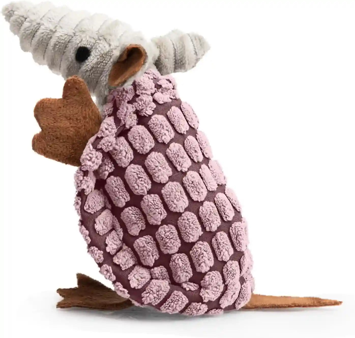 hollypet-plush-dog-squeaky-toy-stuffed-armadillo-animal-pet-puppy-chew-toys-with-clean-teeth-for-small-medium-large-all-breed-sizes-dogs-gray-8-in