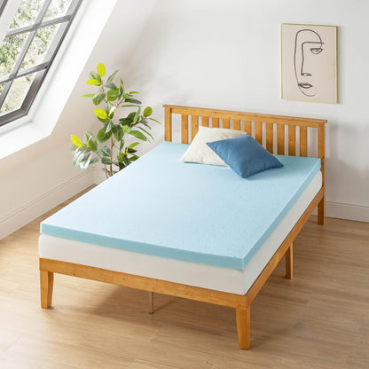 3 Inch Ventilated Memory Foam Mattress Topper, Cooling Gel Infusion, Certipur-Us Certified, Dorm Essentials, Twin XL2