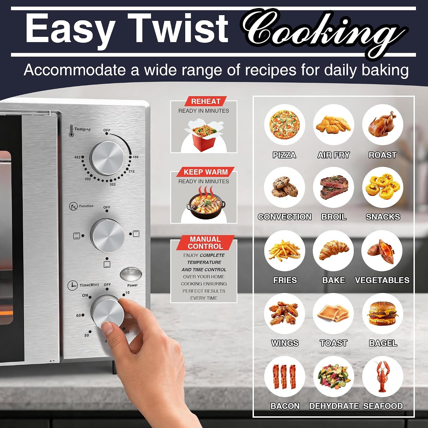 40-1qt-xl-french-door-countertop-oven-1600w-extra-large-toaster-oven-with-3-intuitive-knobs-infared-even-heating-for-12-pizza-whole-chicken-easy-to-use-stainless-steel-silver
