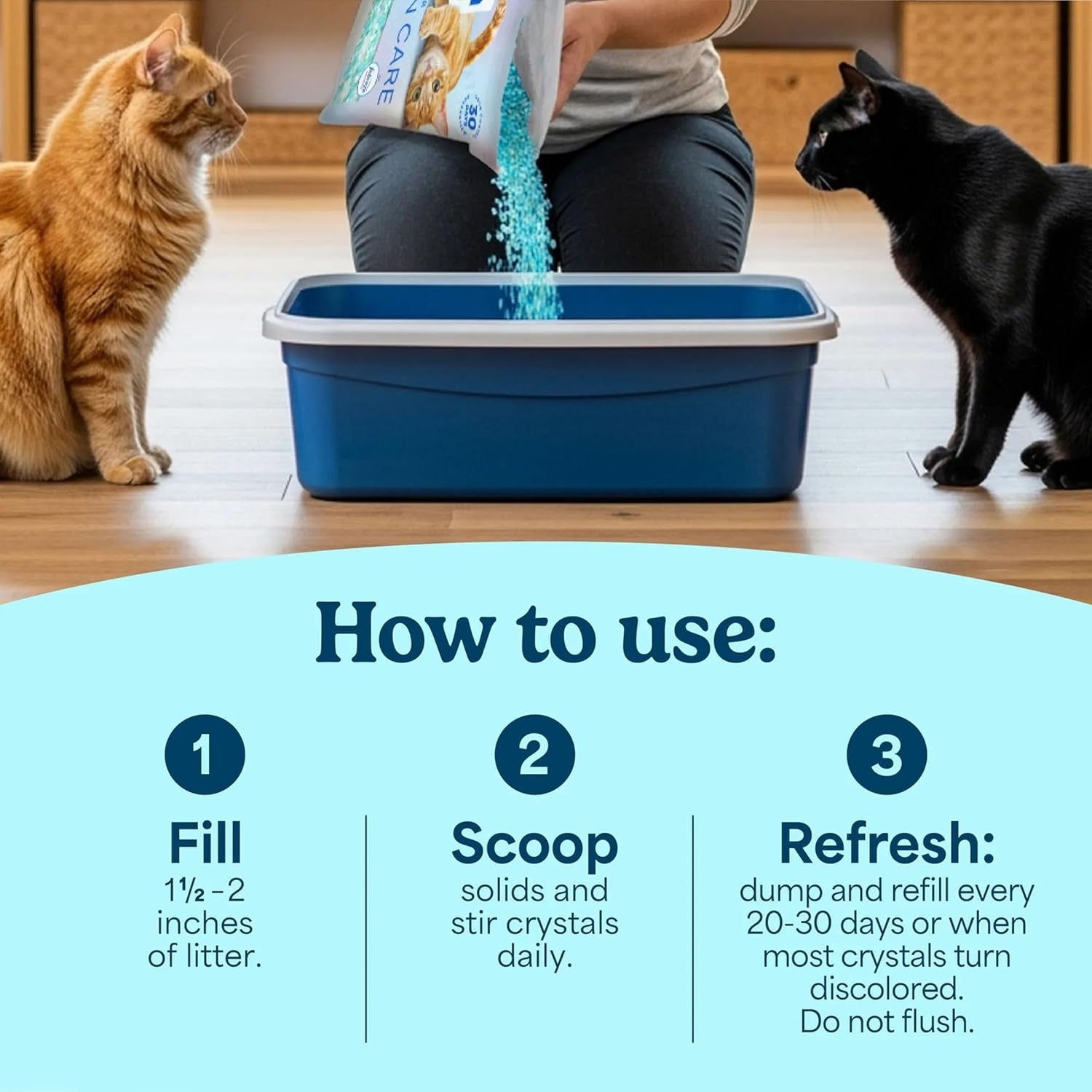 fresh-step-clean-care-crystsal-cat-litter-with-febreze-freshness-ammonia-block-technology-lightweight-fresh-step-crystals-low-dust-8-lb-bag-pack-of-2
