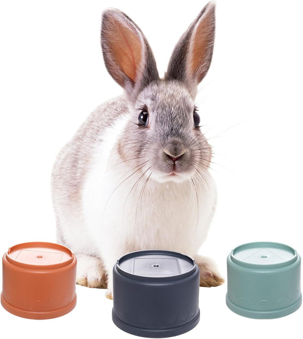 8 Pcs Stacking Cups for Rabbits, Multi-Colored Bunny Toys of Different Sizes, Nesting Cups Toys for Small Animals Hiding Food and Playing4
