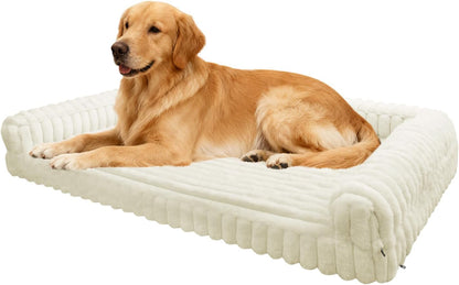 Waterproof Orthopedic Dog Bed for Medium Dogs Brown | Non-Slip Egg-Crate Memory Foam Dog Couch Pet Bed with Sides Removable Washable Cover for Crate9