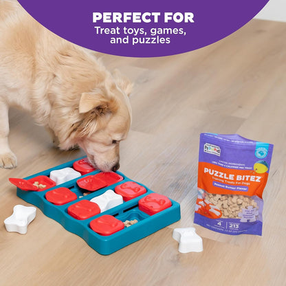 Outward Hound by Nina Ottosson Puzzle Bitez USA Made Dog Treats, Peanut Butter Flavor, Bite-Sized Training Reward and Interactive Puzzle Toy Treats, 7.5Oz2
