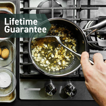 Hexclad Hybrid Nonstick 6 Pc Pot Set & Trivets, 2, 3, and 8-Qt Pots & Lids | Stay-Cool Handles, Dishwasher and Oven Safe, Compatible with All Cooktops, Induction Ready7