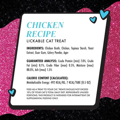 Weruva Paris Hilton Pamper like Paris Sliving Sticks, Chicken, 0.5Oz Lickable Cat Treats, Pack of 53