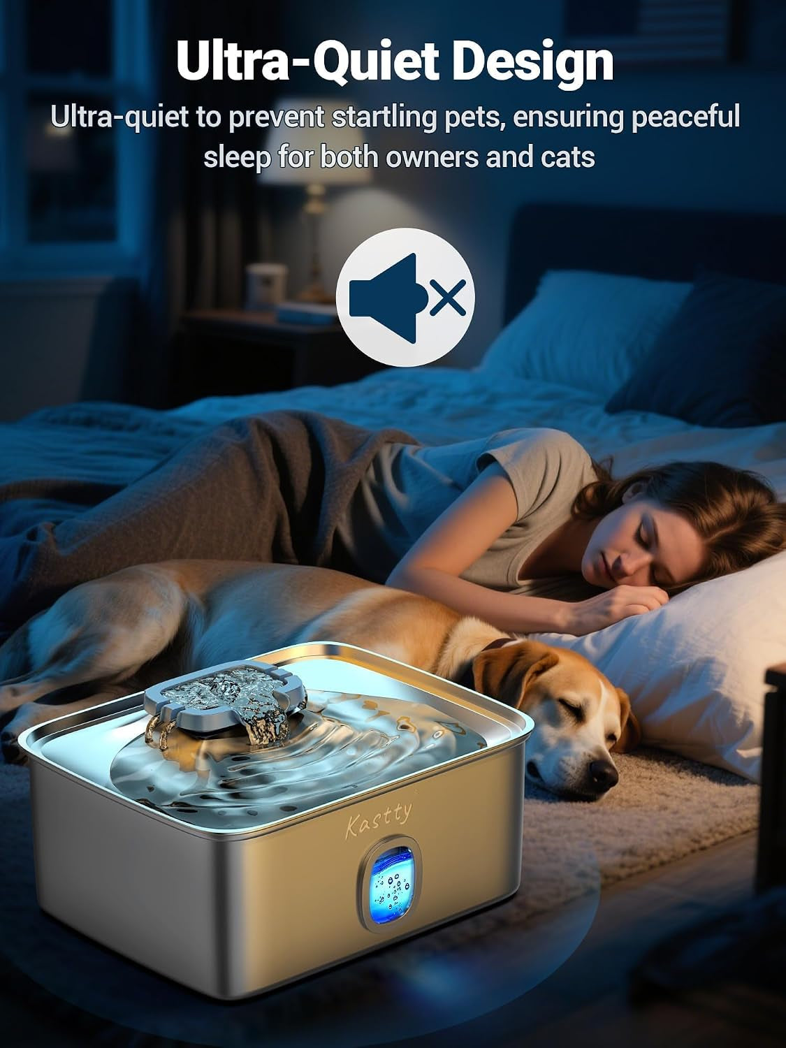 kastty-4-gal-15l-stainless-steel-dog-water-fountain-for-large-dogs-dog-water-bowl-dispenser-triple-filtration-ultra-quiet-automatic-pet-water-fountain-with-water-level-window-led-lightfs76