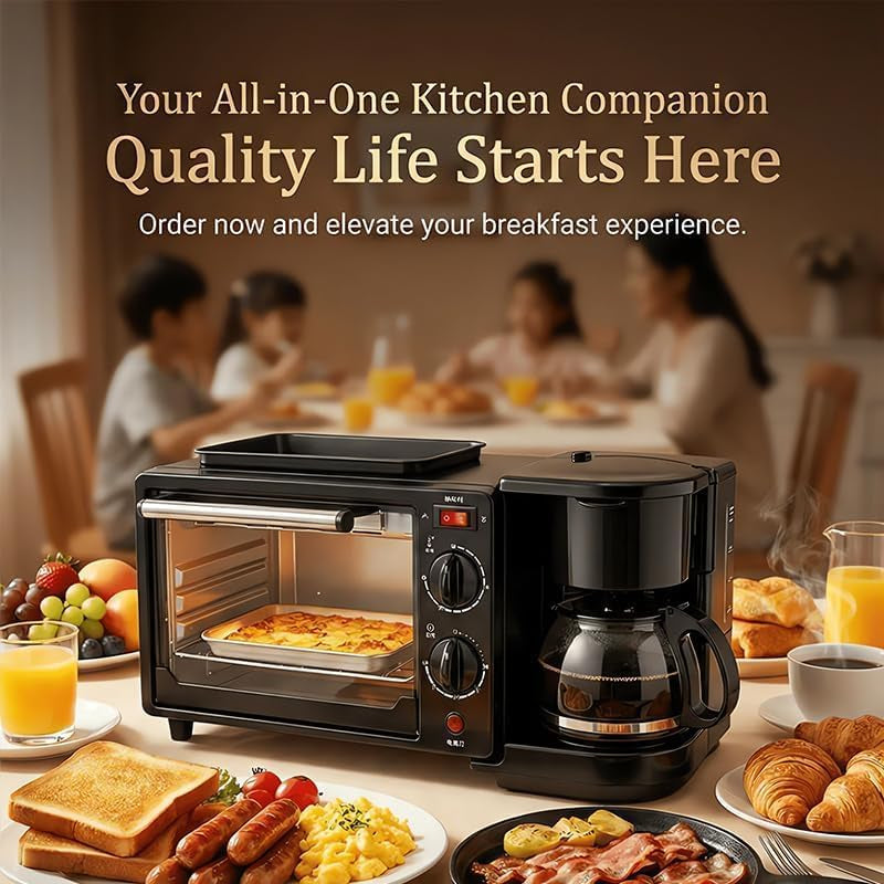 3-in-1-breakfast-station-with-coffee-maker-automatic-timed-2-38-gallon-antirust-bread-oven-frying-pan-multifunctional-sandwich-maker-healthy-snacks-or-desserts-breakfast-station