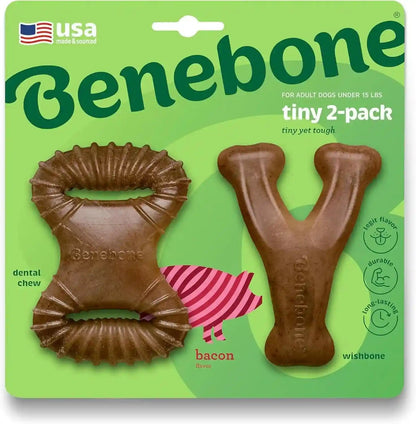 Benebone Small 4-Pack Dog Toys for Aggressive Chewers – under 30 Lbs10