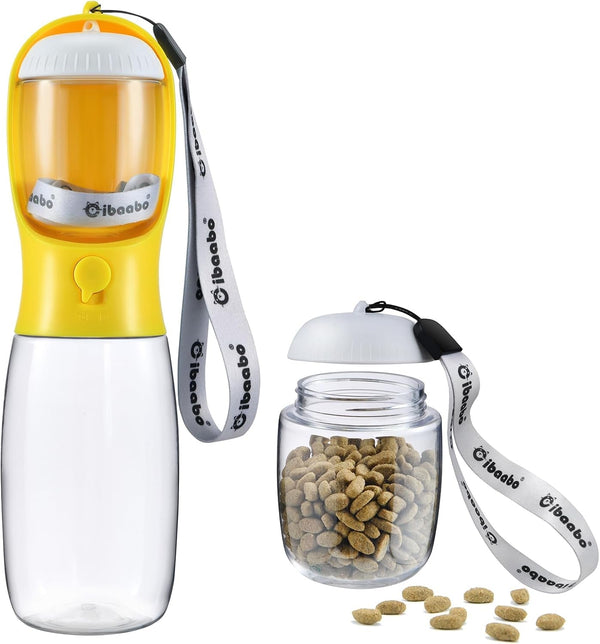 Cibaabo Dog Water Bottle Portable with Food Container & Filter for Travel | Feeding & Hydration | Travel Water Bowl | Portable Pet Dispenser | Dog Gifts | Puppy Essentials | for Hiking Camping Beach7