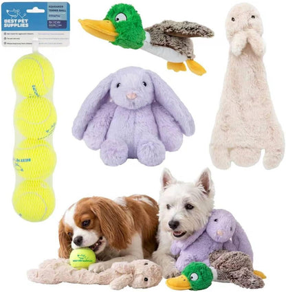 Best Pet Supplies Squeaky Dog Toys with Soft Durable Fabric for Small, Medium and Large Pets Interactive Toy for Indoor Play, Supports Active Biting and Play - 1Wild Duck, Small9