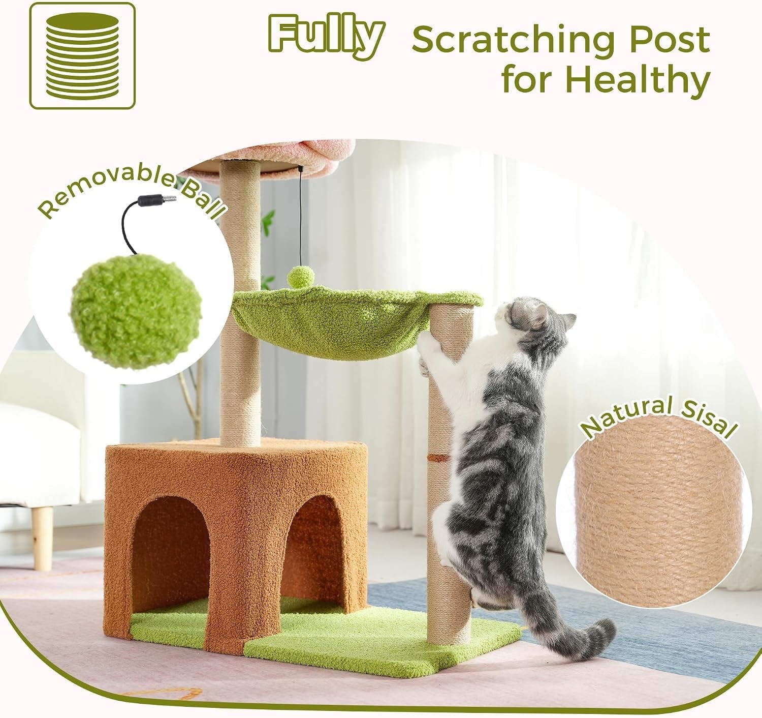 flower-cat-tree-34-cat-tower-with-scratching-post-big-hammock-forest-cat-tower-with-16-hammock-spacious-cat-house-34-scratching-post-removable-flower-bed-small-cat-tree-for-large-cats