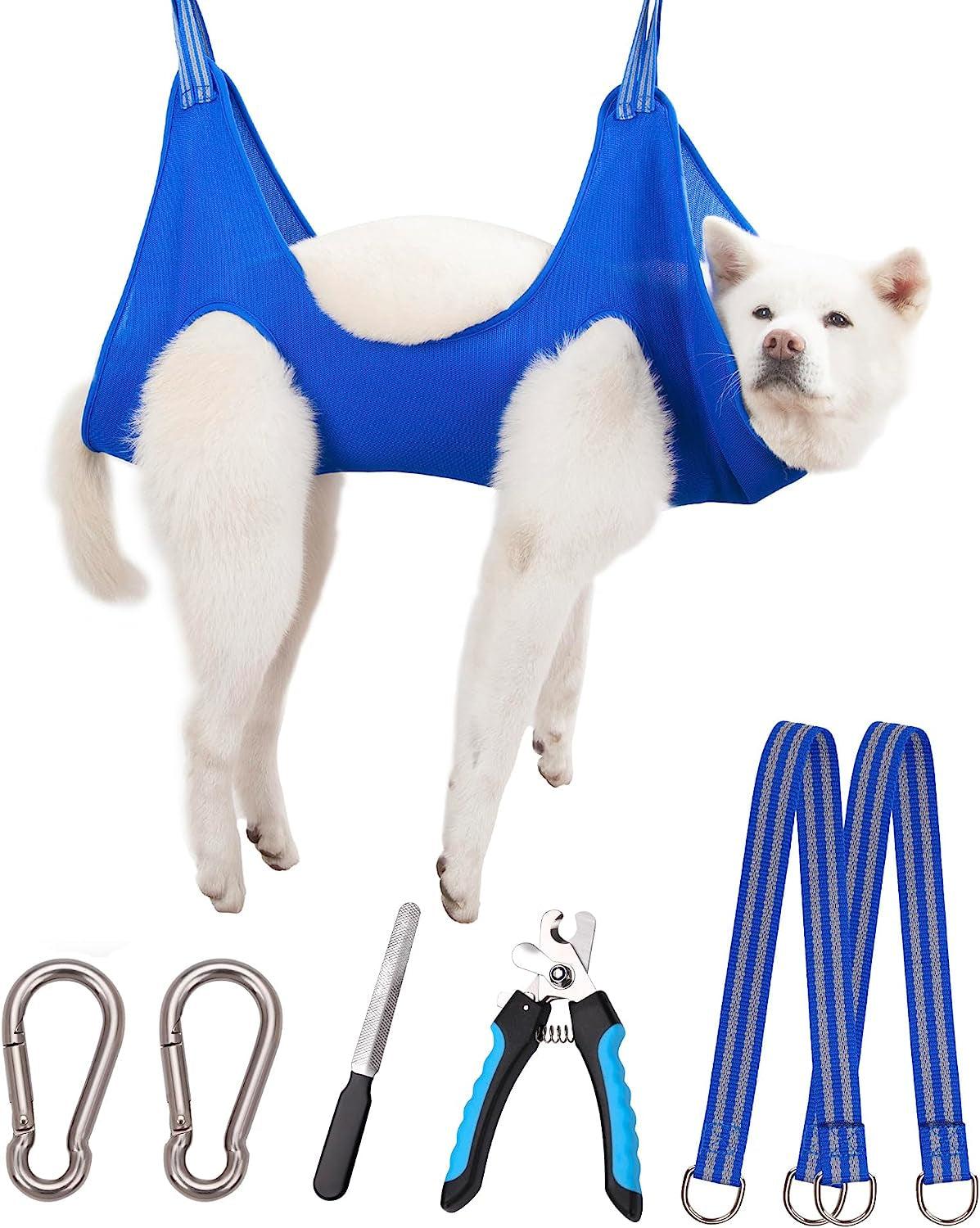 kkiimatt-10-in-1-pet-grooming-hammock-harness-with-nail-clippers-trimmer-nail-file-dog-hammock-grooming-sling-for-nail-trimming-clipping