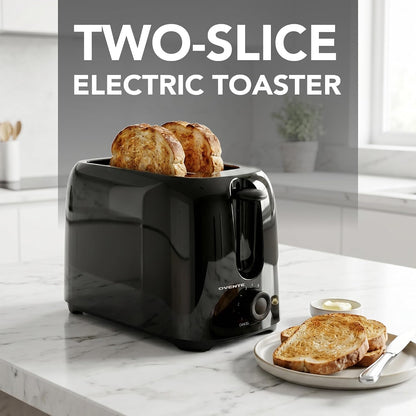 Electric 2 Slice Toaster Machine 6-Shade Setting, Black TP2210B | Compact Design and Removable Crumb Tray, 700W Power Perfect for Toasting Bread, Thin Bagels and Waffles11