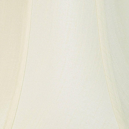Pre-Assembled Ginna Creme Flared Large Bell Lamp Shade 7X14X11 (Spider) | 7" Top X 14" Bottom X 10.5" High X 11" Slant Replacement for Table Lamps Harp + Finial2