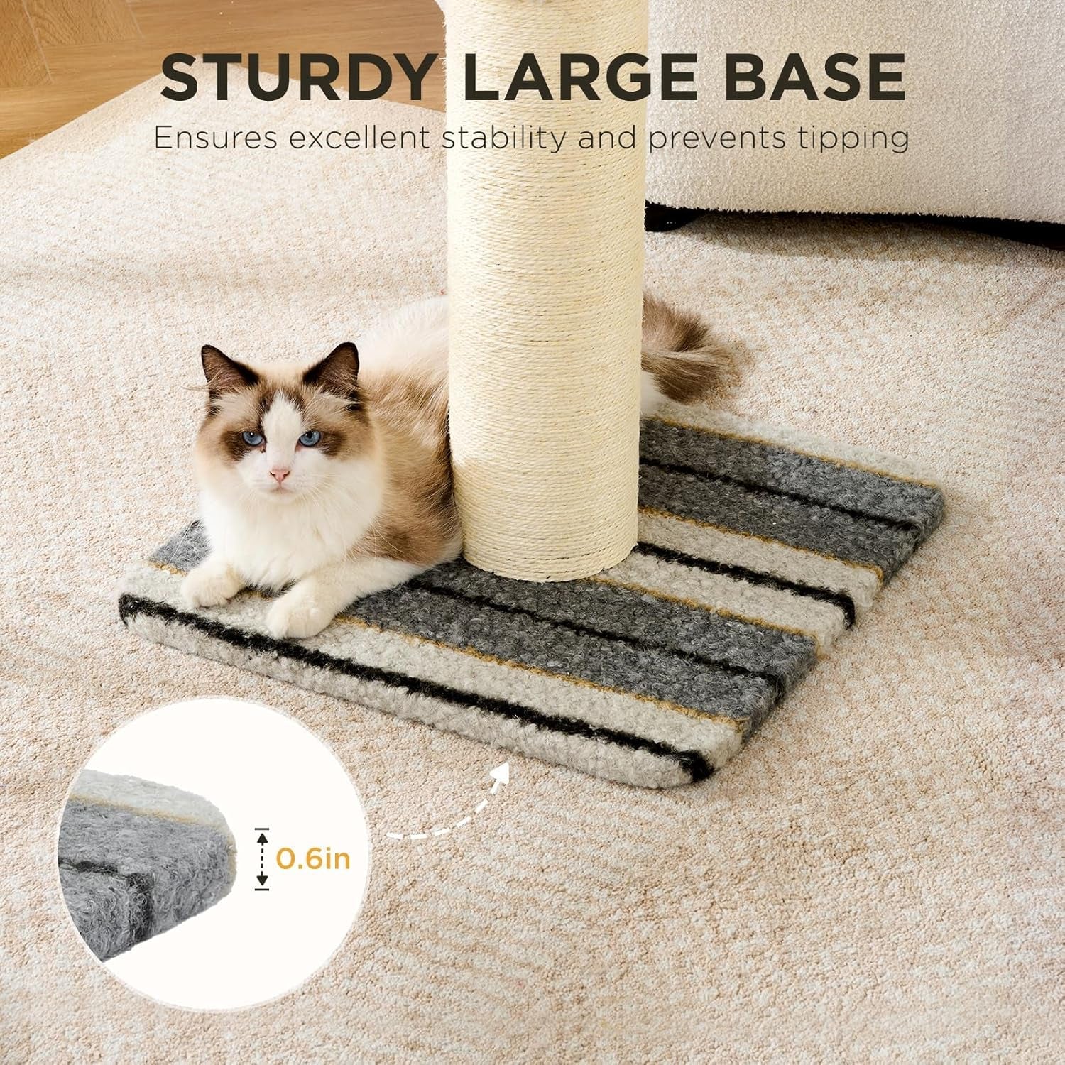 joydeco-cat-scratching-post-38-inches-heavy-duty-and-thick-scratching-post-sisal-rope-with-hanging-ball-and-mice-for-indoor-catsgrey